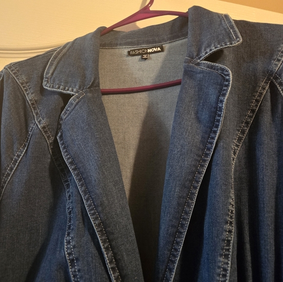 Jean jumpsuit from fashionova never warn buy tag removed. - Picture 3 of 3